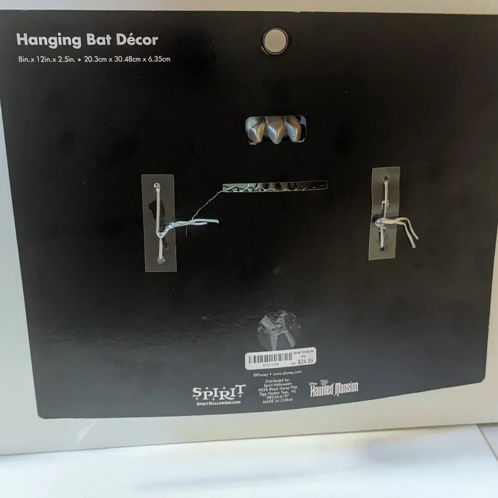 NWT Disney Haunted Mansion Bat Stanchion Disneyland Parks Goth Valloween Gift